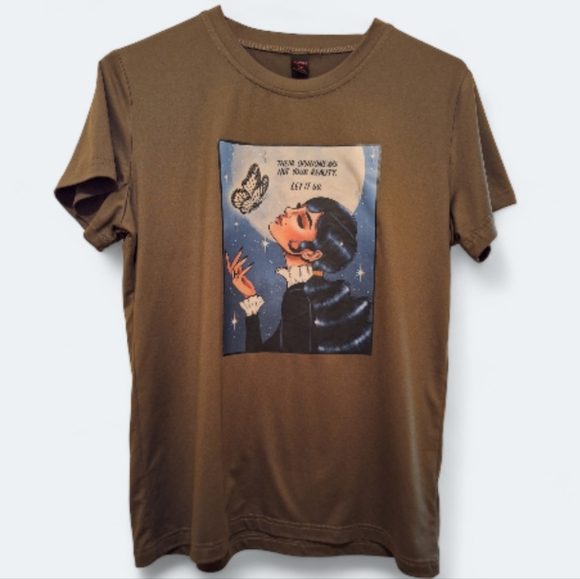 Romwe green graphic tee shirt - Picture 5 of 10